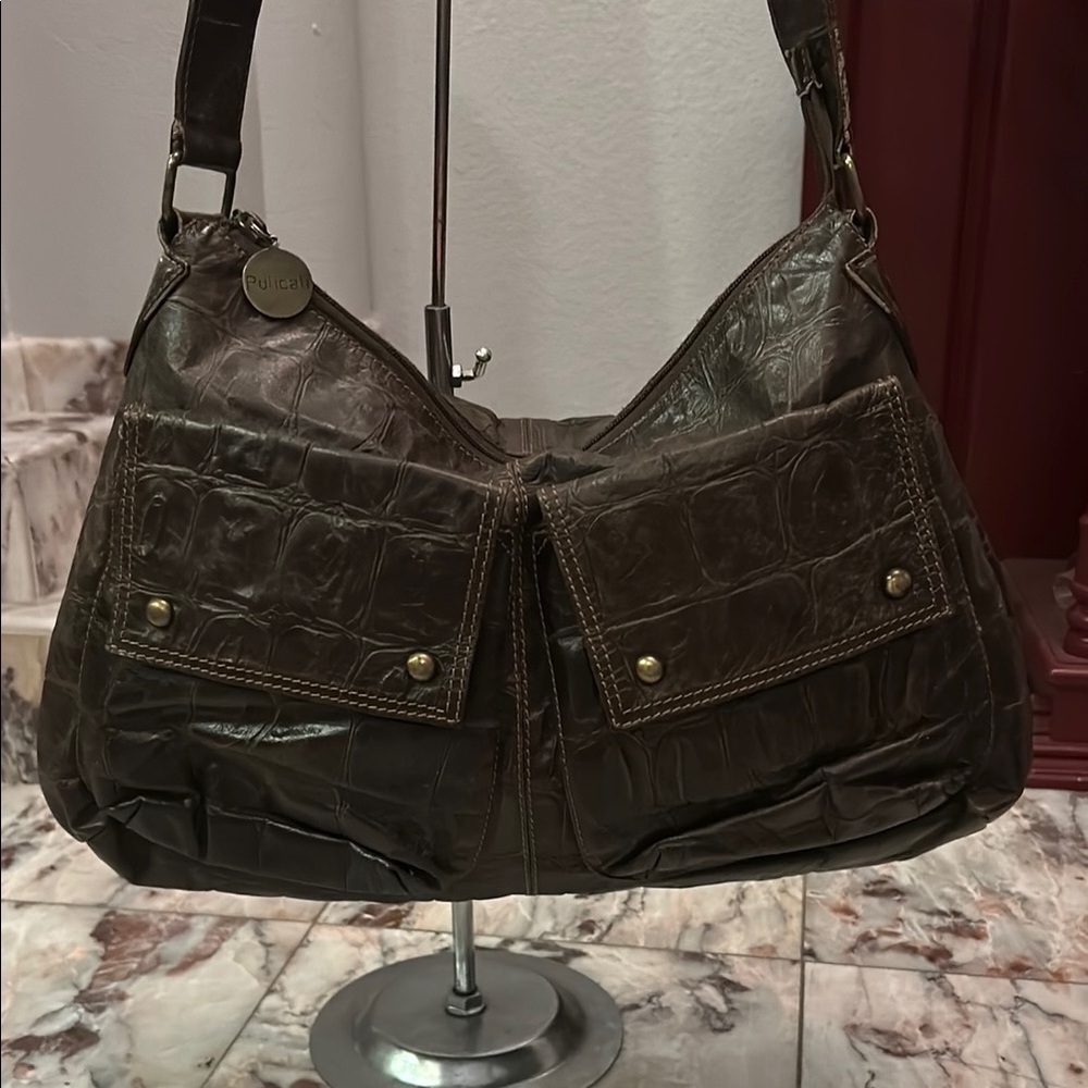 Pulicati Italian Brown Leather Women's Bag